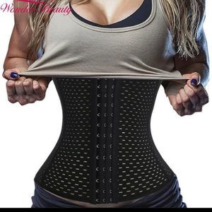 Top quality! 4 spiral steel boned waist training